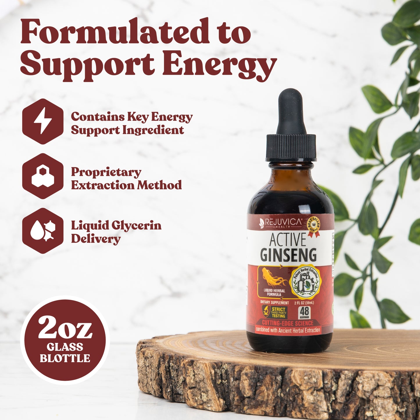Active Ginseng Korean Red Panax Ginseng with Natural Ginsenosides
