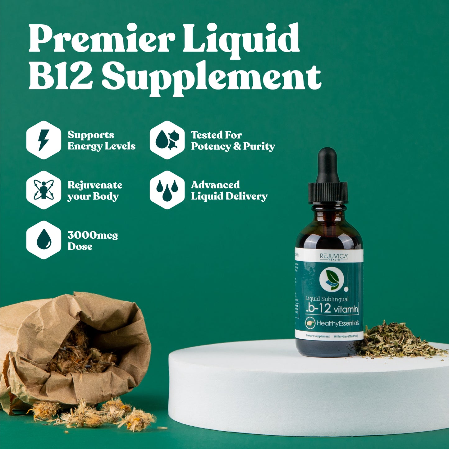 Healthy Essentials B12 - Advanced Liquid B12 Supplement