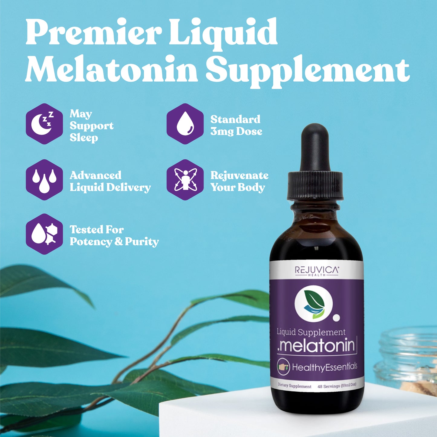 Healthy Essentials - Advanced Liquid Melatonin Supplement