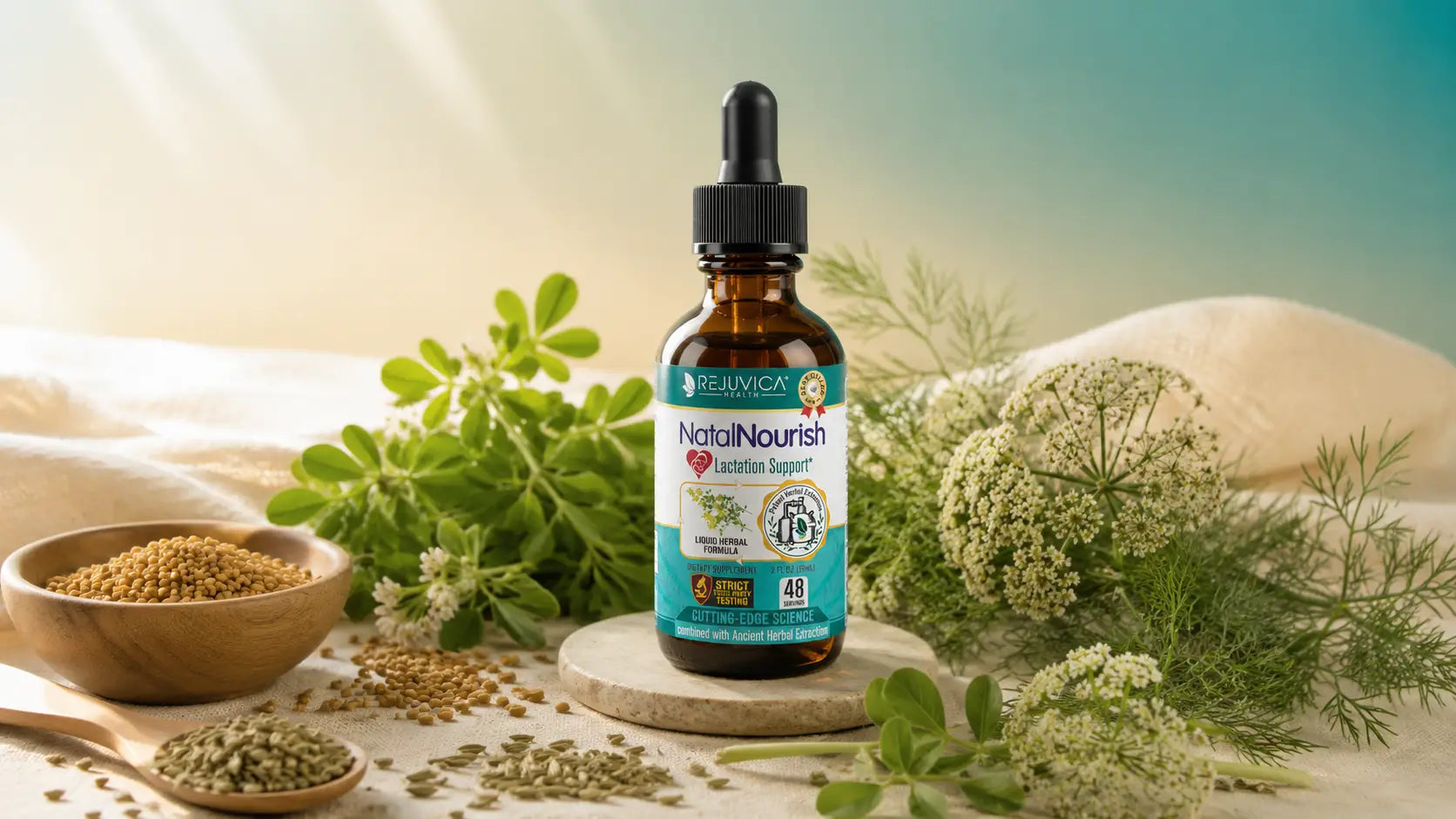 NatalNourish lactation wellness drops supplement by Rejuvica Health
