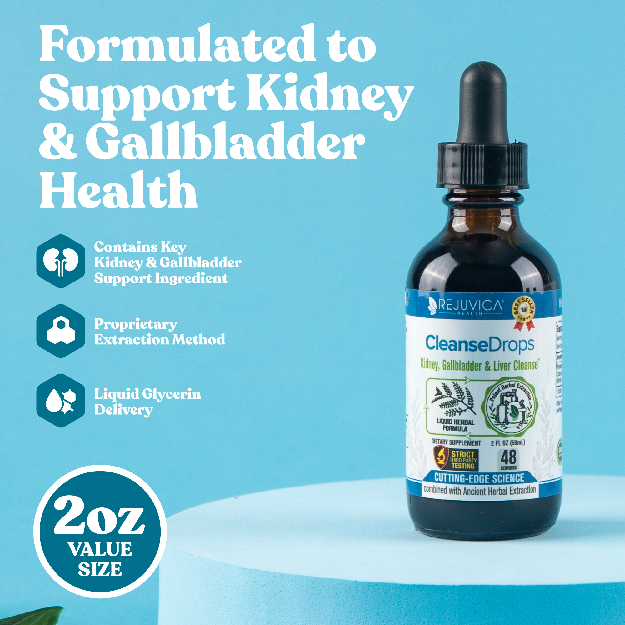 Cleanse Drops - Advanced Kidney & Gallbladder Support Supplement