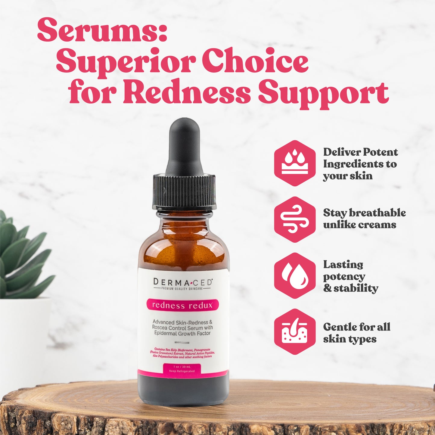 Redness Redux - Advanced Facial & Skin Redness Support Serum